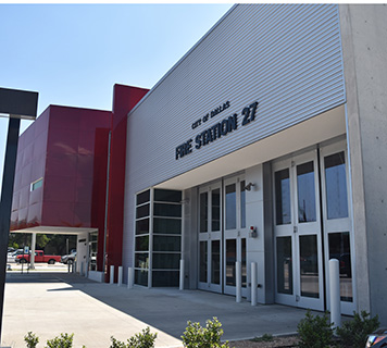 Image of a multi-level fire station.