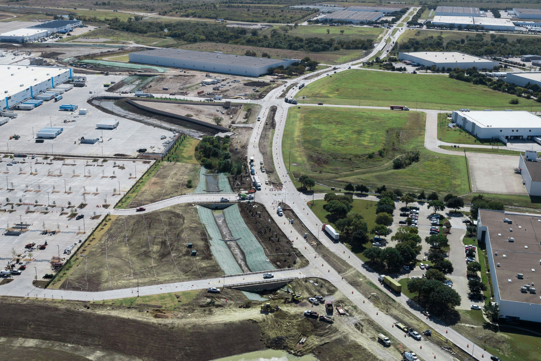 Intermodal Parkway with Bridge