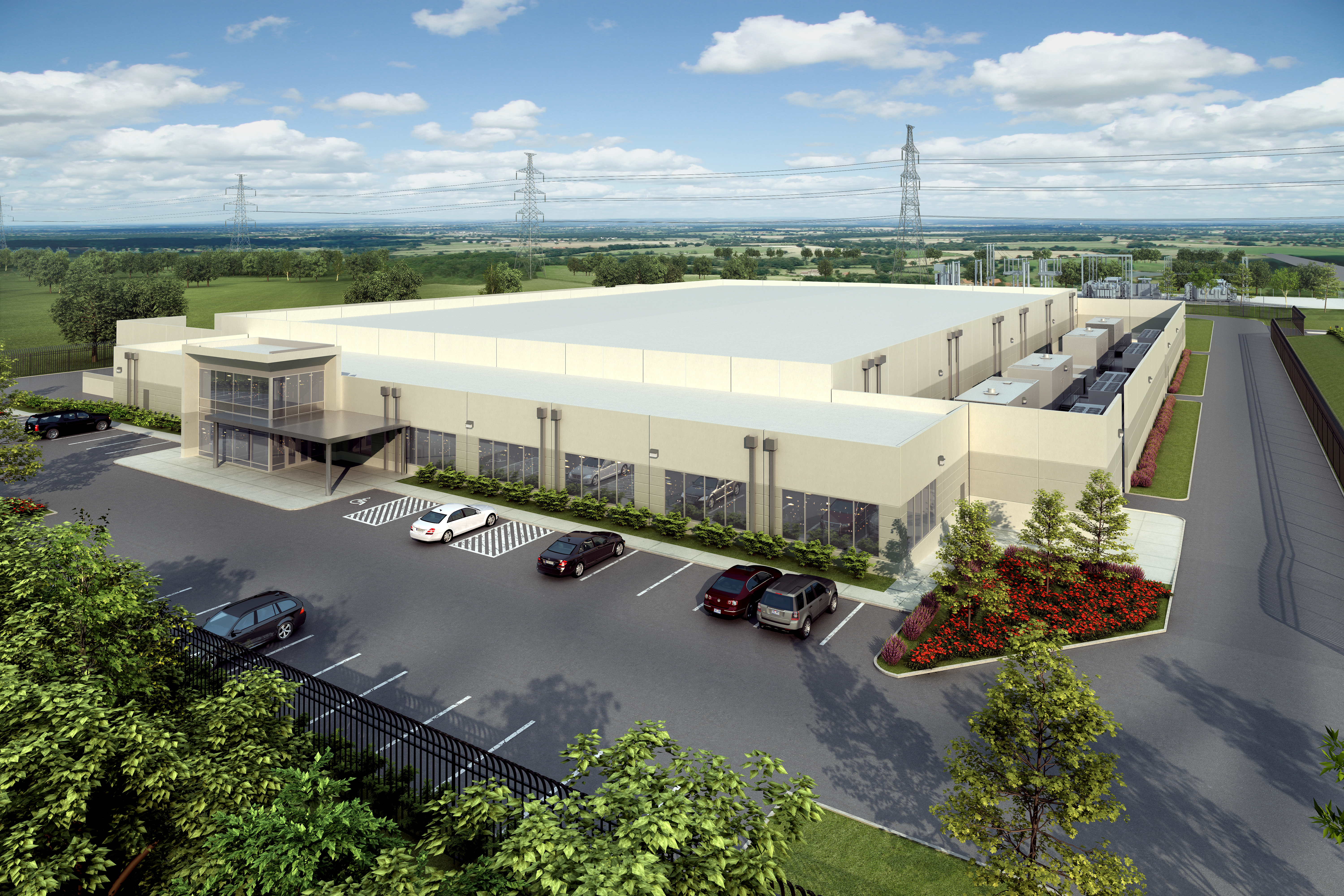 Industrial Data Center Building Rendering