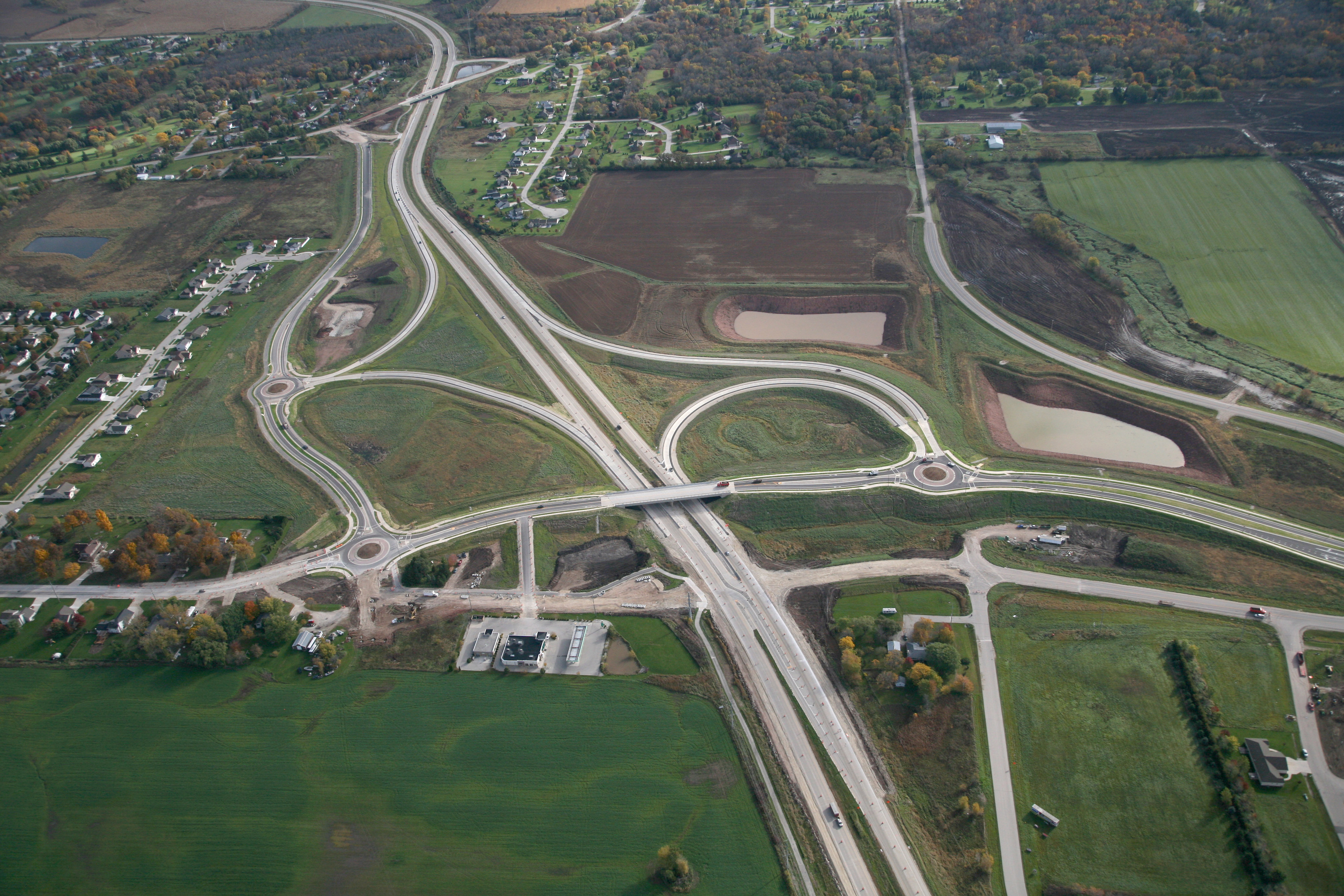 Round about, 3 Single Land, Ramp, Ice, Transportation, Public Infrastructure