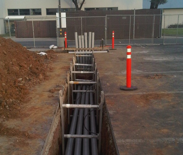 Underground Transmission Lines Job Site